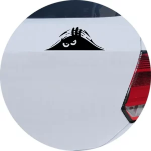 Adesivo De Carro Monstro Escondido Espiando