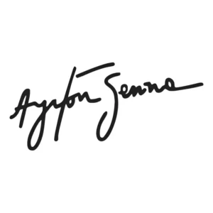 Adesivo Assinatura Ayrton Senna Piloto 13x5cm Preto