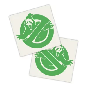 Adesivos P/ Carro 2 Unidaes Verde Caça Fantasma