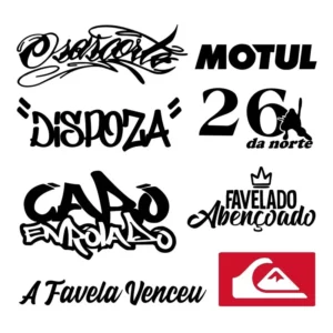 Kit 8 Adesivos Dispoza 26 Da Norte Grau Osascorte Moto