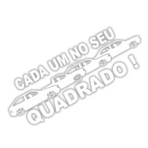 Adesivo Cada Um No Seu Quadrado Gol Saveiro Parati Voyage