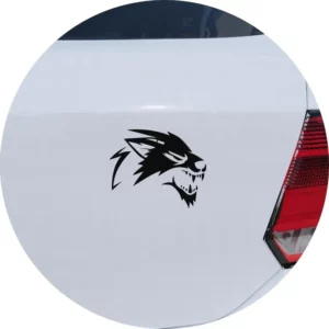 Adesivo Carro Moto Vidro Lobo Rosnando Cachorro