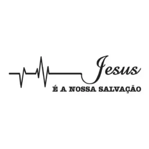 Adesivo Para Carros Frase Fé Jesus É A Nossa Salvação