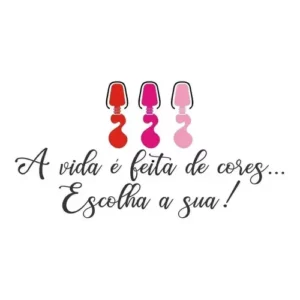Adesivo Decorativo Parede Salão Manicure Jhow Adesivos 100x50cm