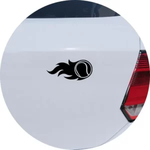 Adesivo De Carro Bola De Tênis Em Chamas