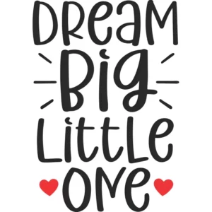 Adesivo Decorativo Foscauto Frase Dream Big Preto Fosco 65x45cm