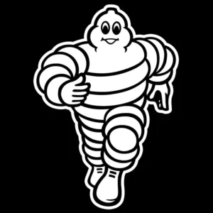 2 Adesivos Personalizados Michelin Boneco Em Vinil Laminado
