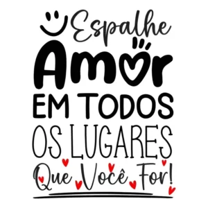 Adesivo Decorativo Foscauto Preto Fosco Frase Parede e Geladeira 65x47cm