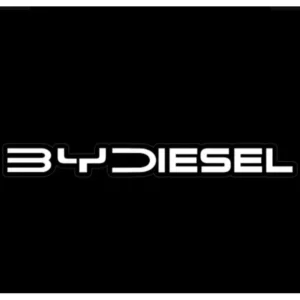 2 Adesivos Bydiesel Caminhonete Decorativo Branco