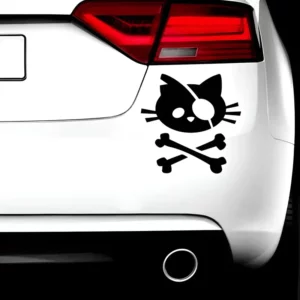 Adesivo De Carro - Gatinho Pirata