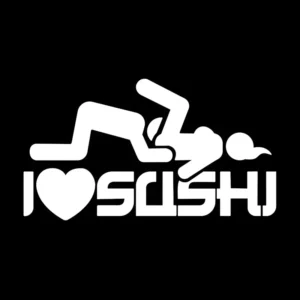 2 Adesivos Sushi Engraçados Premium