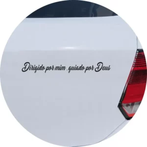 Adesivo Carro Moto Vidro Dirigido Por Mim Guiado Por Deus