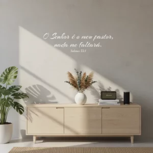 Adesivo Decorativo Salmo 23 O Senhor É O Meu Pastor 80x22cm