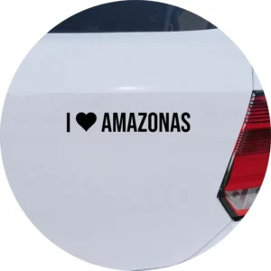 Adesivo De Carro Eu Amo Amazonas - I Love Am