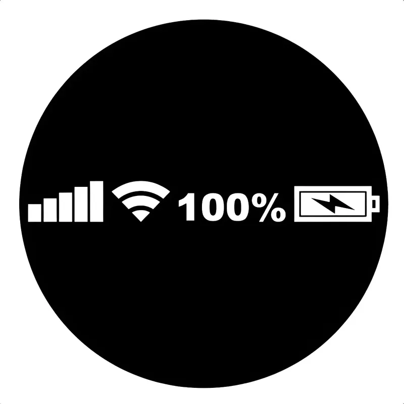 Adesivo Sinal Celular Wifi Bateria Carro Parabrisa Lataria