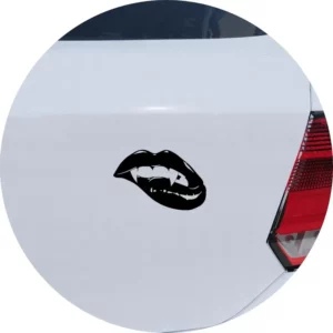 Adesivo De Carro Vampira Boca Sexy