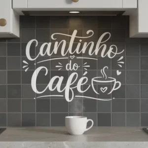Adesivo Decorativo De Parede Frase Cantinho Do Café Cozinha