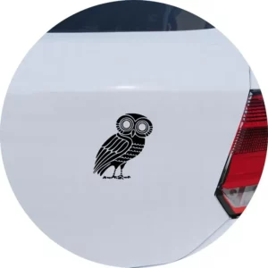 Adesivo Para Carro Minerva Coruja De Atena