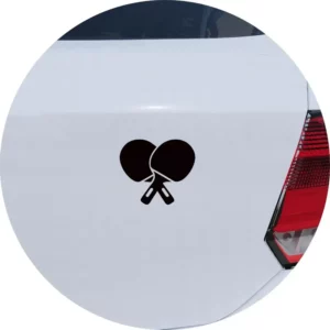 Adesivo Para Carro Raquetes De Tênis De Mesa