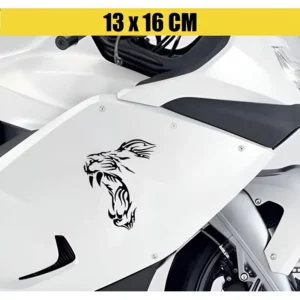Adesivo Para Moto Capacete - Rugido Leão