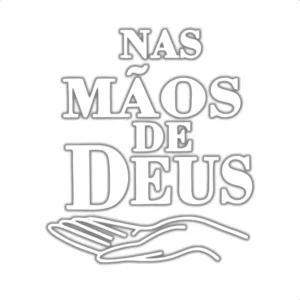 Adesivo Evangélico Nas Mãos De Deus - Carro Moto Notebook