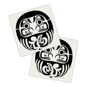 Kit 2 Lados Adesivo Carro Preto | Daruma Sorte