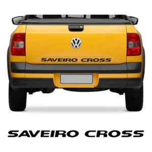 Adesivo Tampa Traseira Saveiro Cross G5 2011 2012 2013 Preto