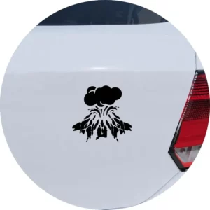 Adesivo De Carro Vulcão Em Erupção
