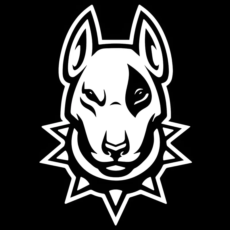 Adesivos Bull Terrier 2 Un. Vinil Premium 15,5 X 10,7 Cm