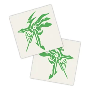Adesivos P/ Carro 2 Unidaes Verde Escudo Tribal