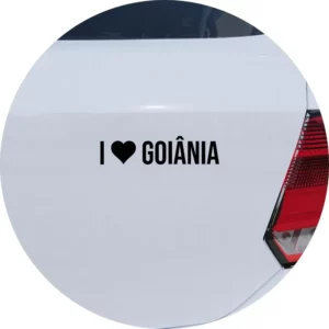 Adesivo De Carro Eu Amo Goiânia - I Love Goiânia