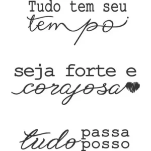 Adesivo Decorativo De Parede Frase Tudo Tem Seu Tempo