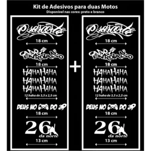 Adesivo Osascorte - Kit De Adesivos Para Duas Motos
