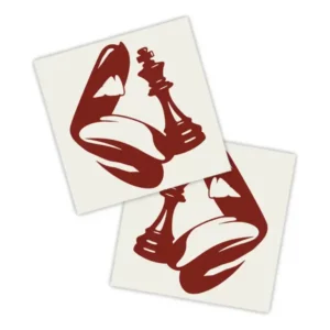 Adesivos P/ Carro 2 Unidaes Vermelho Boca Rei Xadrez R$ 49, 90 10% OFF levando 3 Frete grátis Frete grátis