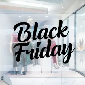 Adesivo Black Friday Decort Personalizados Preto Paredes e Vitrines