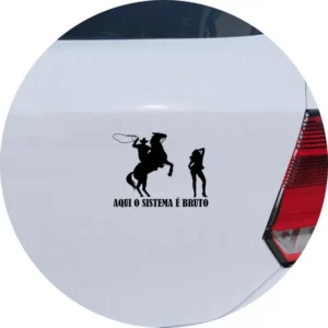Adesivo Para Carro Cowboy Bruto No Laço