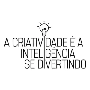 Adesivo Parede Frase Motivacional A Criatividade Empresa Top