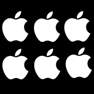 Kit 6 Adesivos Apple Premium Para Carro Moto Decoração