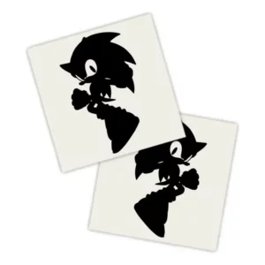 Kit 2 Lados Adesivo Carro Preto | Ouriço Velocidade