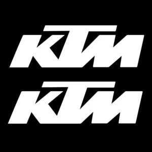 2 Adesivos Ktm 21 X 6,5 Cm Carro Moto Decorativo