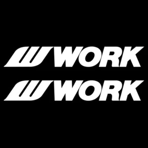 2 Adesivos Work Wheels Personalizados Tuning Drift