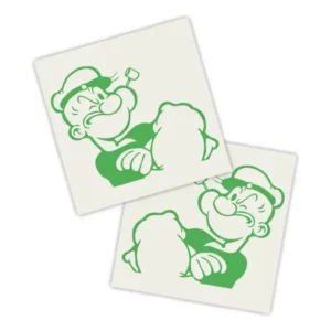 Adesivos P/ Carro 2 Unidaes Verde Popeye Forte