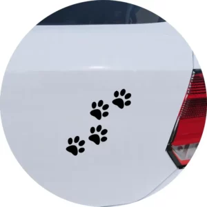 Adesivo Carro Moto Pegadas De Patas De Gato Ou Cachorro
