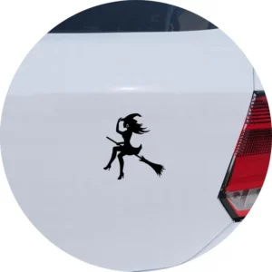 Adesivo De Carro Bruxa Feminina Bruxinha