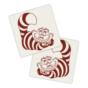 Adesivos P/ Carro 2 Unidaes Vermelho Gato Risonho