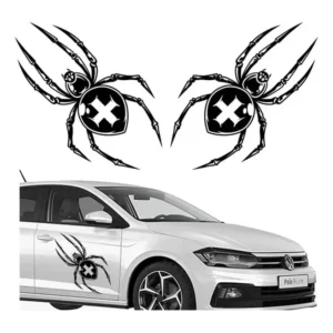 Adesivo Porta Carro 2 Unidades - Aranha Cruzada