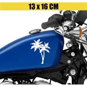 Adesivo Para Moto Capacete - Palmeiras Praia