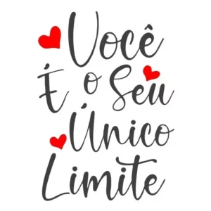 Adesivo Parede Decorativo Motivacional Você É Seu Limite S2