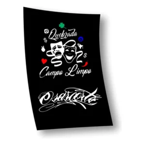 Kit 2 Adesivos Quebrada Campo Limpo + Osascorte Viseira Moto