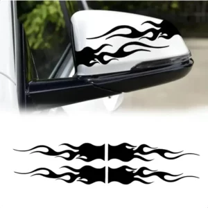 Adesivo Chama Para Carro Moto Skate Capacete Kit 4 Unidades